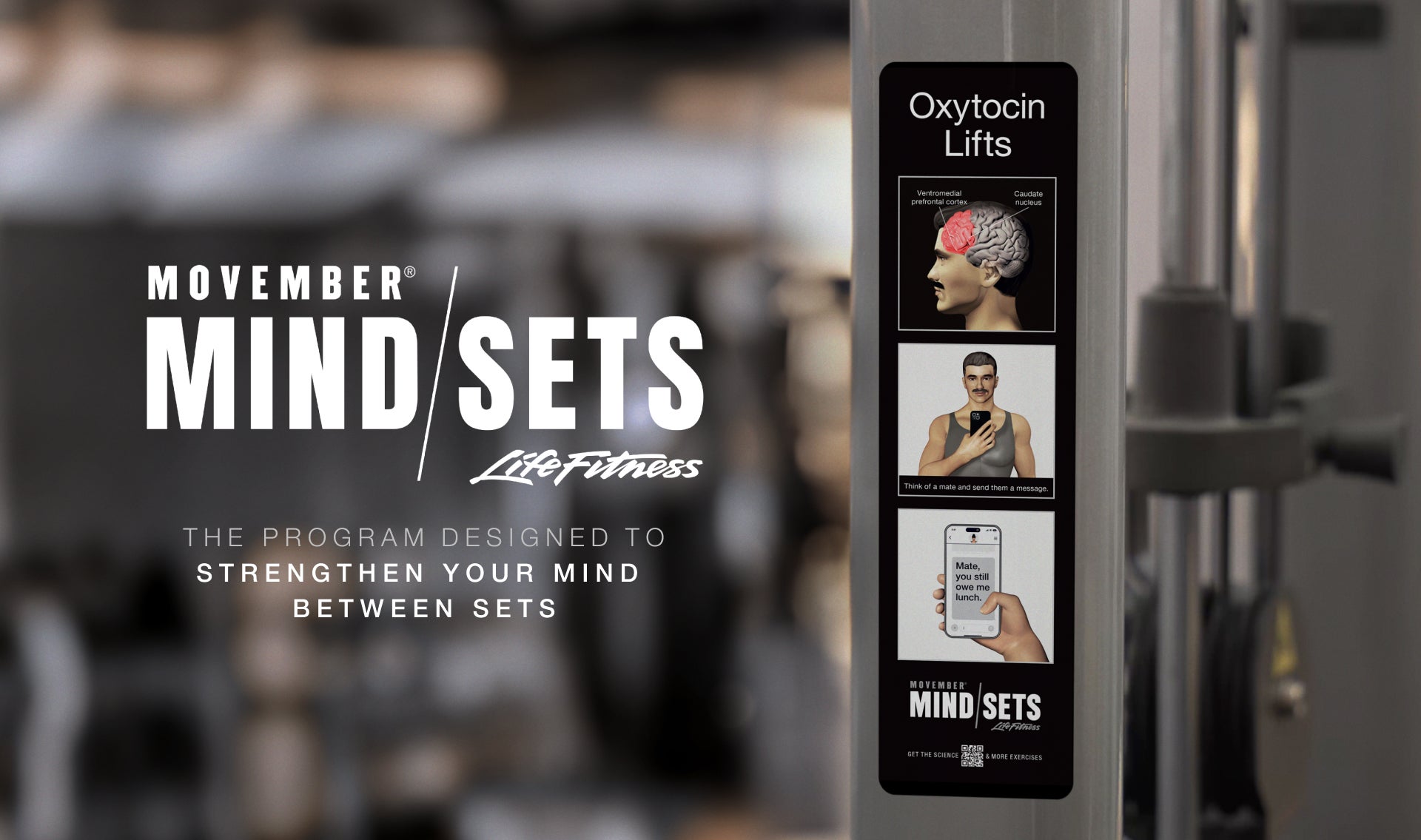 dentsu Aotearoa launch Movember Mindsets - Movember and Life Fitness become gym partners for mental health